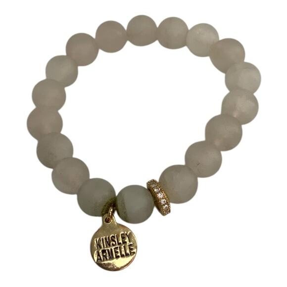 Kinsley Armelle Cinder Bracelet Eternity Collection Gray Gold Tone - Picture 1 of 4